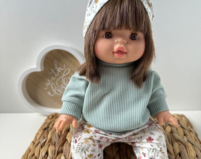 Pullover Hose Stirnband für Puppen (Minikane, Baby Born, Baby Annabelle), Puppenkleidung
