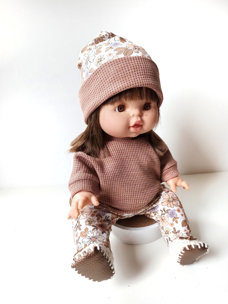 Puppenkleidung, Pullover Hose Mütze für Puppen 32-36 cm Minikane, Baby Annabelle, Baby Born Little Bild 2