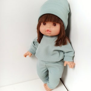 Puppenkleidung, Pullover Hose Mütze für Puppen 32-36 cm Minikane, Baby Annabelle, Baby Born little Bild 4