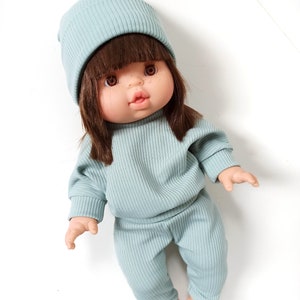 Puppenkleidung, Pullover Hose Mütze für Puppen 32-36 cm Minikane, Baby Annabelle, Baby Born little Bild 3