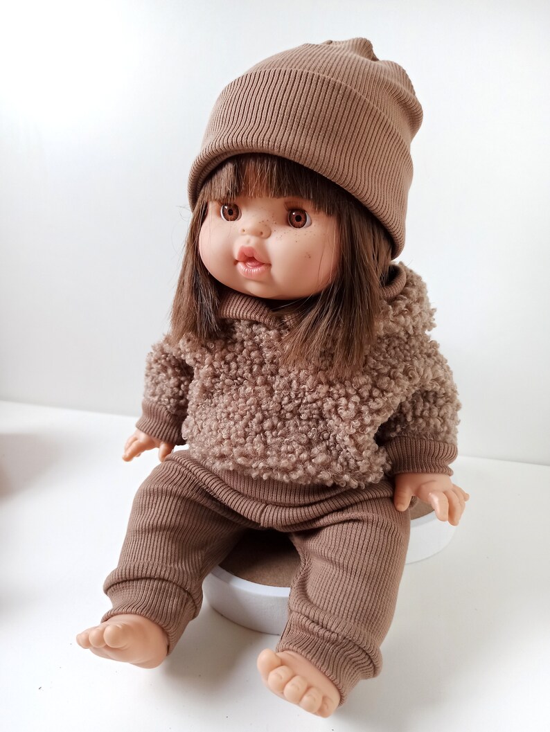 Puppenkleidung, Pullover Hose Mütze für Puppen 32-36 cm Minikane, Baby Annabelle, Baby Born little Bild 1