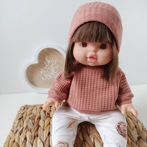 Puppenkleidung, Pullover Hose Mütze für Puppen 32-43 cm Minikane, Baby Annabelle, Baby Born Bild 2