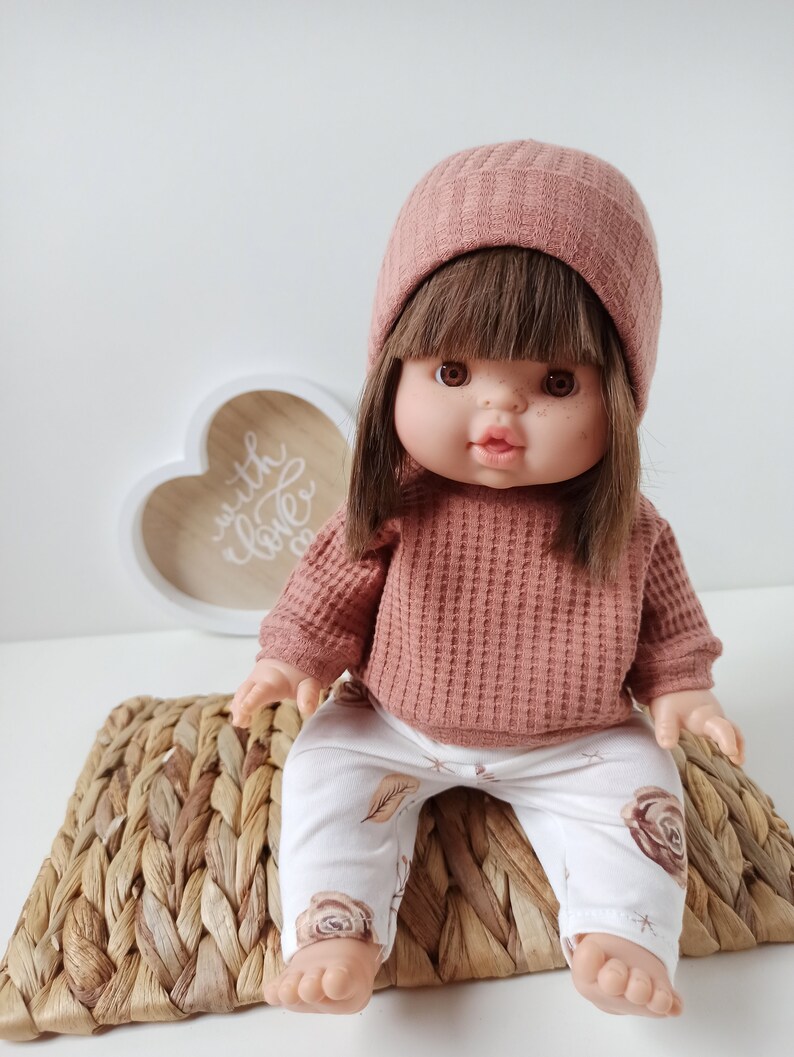 Puppenkleidung, Pullover Hose Mütze für Puppen 32-43 cm Minikane, Baby Annabelle, Baby Born Bild 2