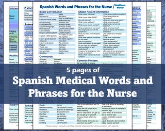 Spanish Medical Phrases for Nurses