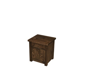 Kalamantan - Keraton III Nightstand | Wooden Nightstand | 3 Drawer Nightstand