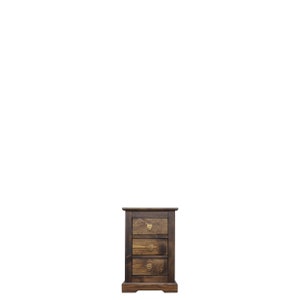 Kalamantan - Madura Nightstand | Wooden Nightstand | 3 Drawer Nightstand
