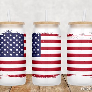 Glass Can Wrap, Digital Download Sublimation Design ,,,, Glass Can PNG, 16oz Template