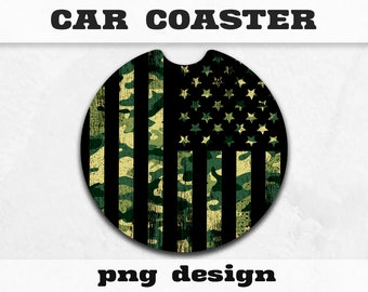American Flag designs Car Coaster png, Car coasters PNG, Car accessory,. gifts for him or gifts for her, Car cup coasters, Instant download