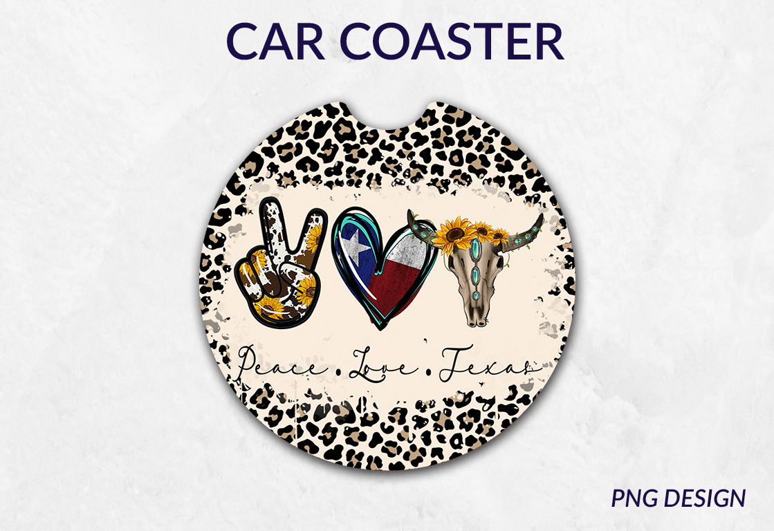 Car Coasters, Country Designs Car Coaster PNG , Car Accessory, Gifts ...