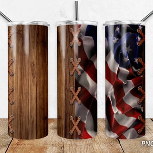 20 oz Tumbler PNG Design, American flag Skinny Tumbler Designs Sublimation Download PNG, Digital download