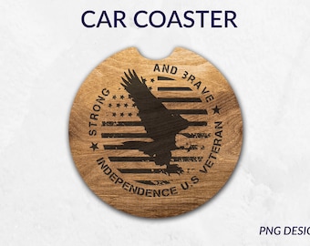 Car Coaster png, Car Coaster Eagle Designs, Car Coasters Sublimation, Instant Digital Download