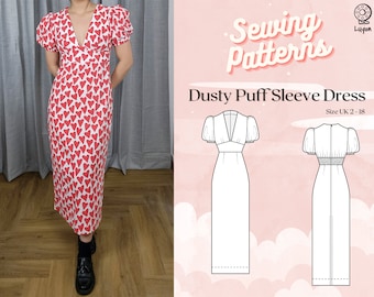 【BAON】Dobenny Flower Punching Shirring V-Neck S/Sleeve OP il_340x270.5369676818_grai.jpg