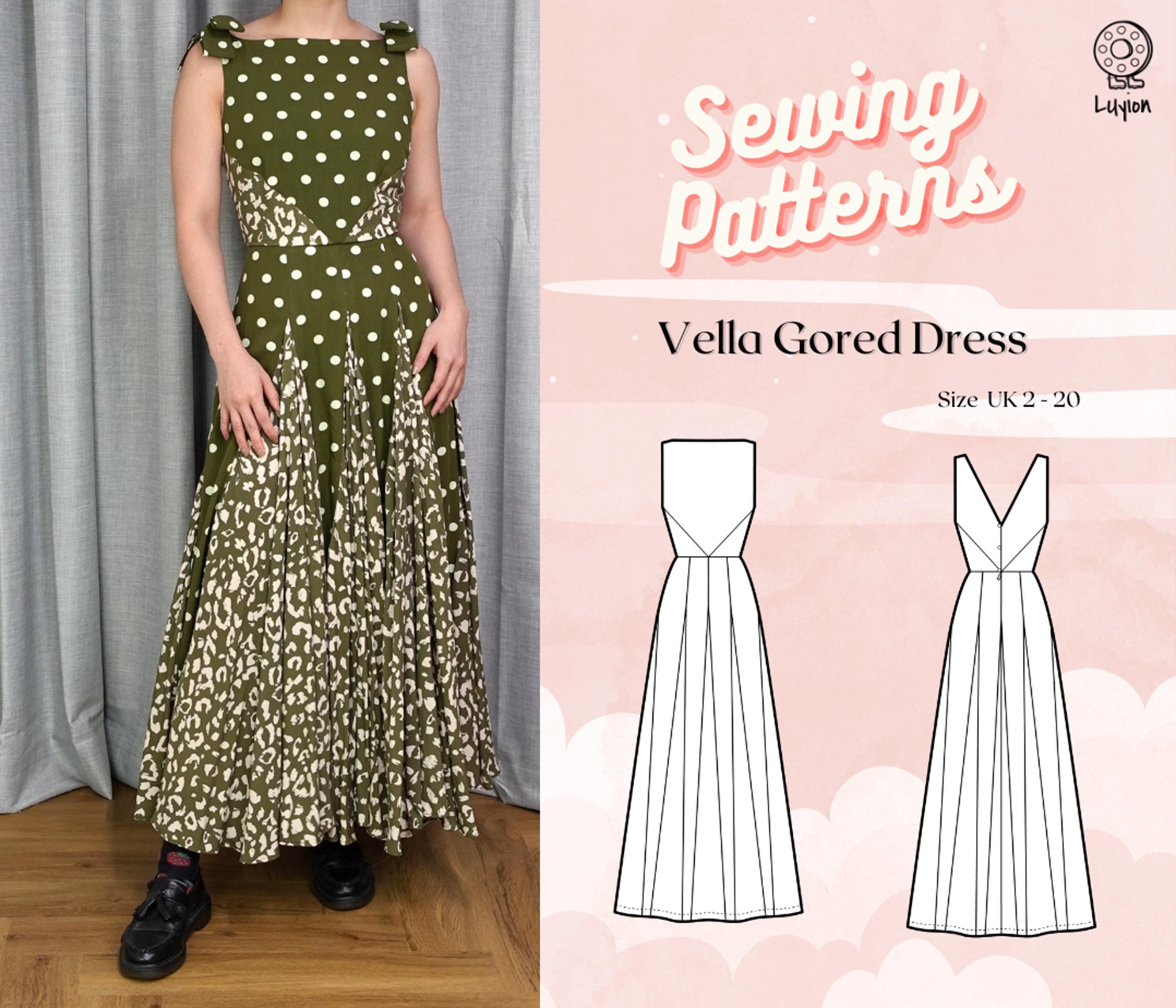 Ribbon Dress Pattern - Etsy Canada