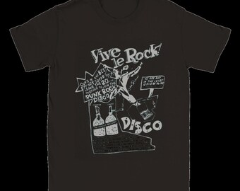 Retro Vive Le Rock Punk T-shirt | Etsy