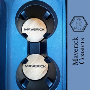 Two Ford Maverick Coasters Cupholder Liners Cupliners 2022 Accessories