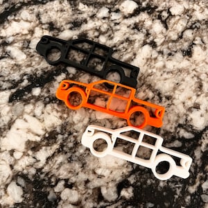 2022 Ford Maverick Keychain 3D printed PLA Outline Accessories Key Chain Orange Black White