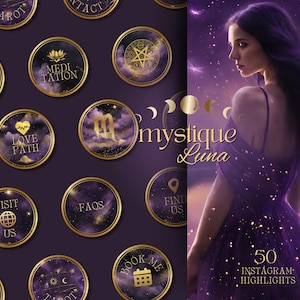 Magical Instagram Highlights Cover, Story Cover, IG Cover, Myday Cover, IG Story, Social Media Template, Social Icon, Instagram Icons