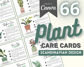 Plantes d'intérieur Cartes d'entretien des plantes | Étiquette végétale | Imprimable | Plantes d'intérieur communes | Pré-écrit | Toile | Vert | Jardin | Nature | Guide des succulentes