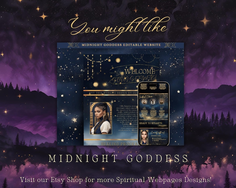 Ready-made website for spiritual influencers
