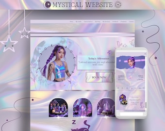Mystical Website for Influencers and Manifesting Success Individuals and Coaches