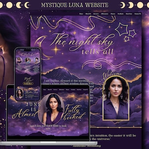 Mystic Website for Spiritual Influencer and Psychics, Spiritual Website, Manifest Website