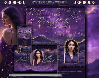 Mystic Website for Spiritual Influencer and Psychics, Spiritual Website, Manifest Website
