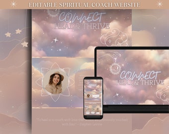 Celestial Spiritual Coach Website, Psychic Website, Celestial Website, Divi Website, Mystic Website, Astrology Website, Esoteric Website