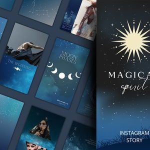 Magical Instagram Story Templates, Magical Social Media Story, Spiritual Instagram Story, Influencer Instagram Story, Mystical Instagram