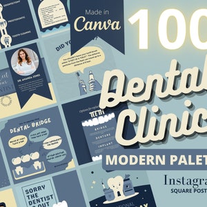 Dental Clinic Instagram Templates, Dentist Instagram Posts, Oral Hygiene Posts, Tooth Care, Dental Care, Teeth Whitening, Dental Practice