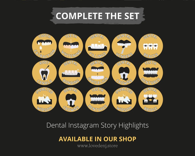 Dental Clinic Instagram Templates Infographics Dental Clinic Etsy
