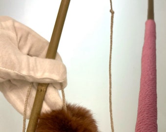 Katzenangel 100 cm XXL Bambus im Set, Spielstock, Target / mit einem deluxe Wechselanhänger