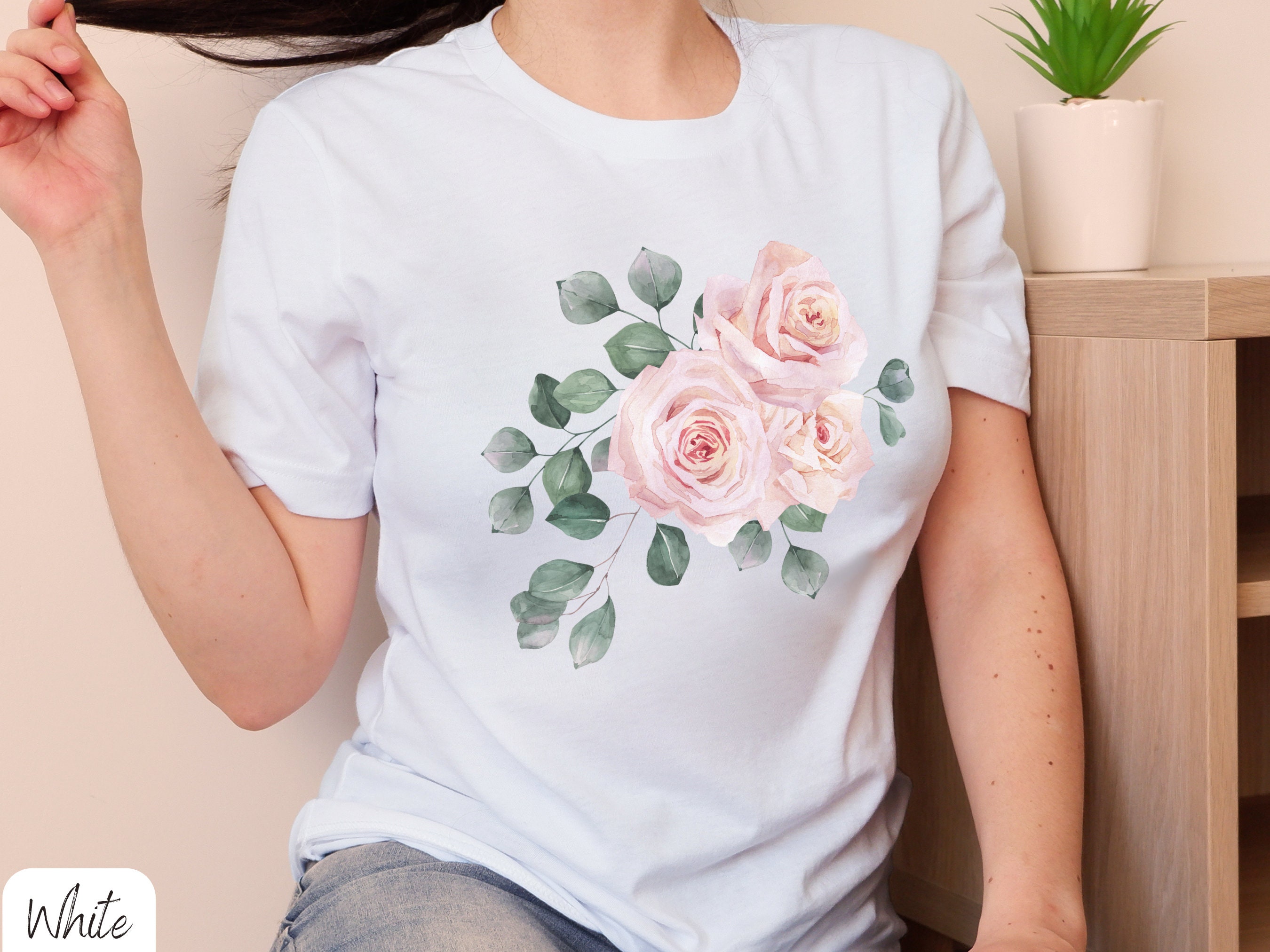 Rose Shirt Flower Shirt Shirts for Women Girlfriend Gift Gifts