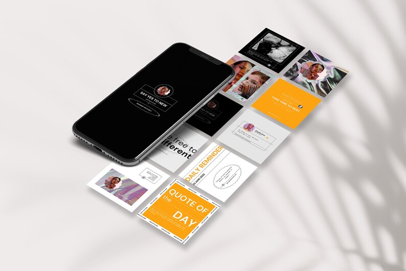 Visible Borders Instagram Template Canva Etsy