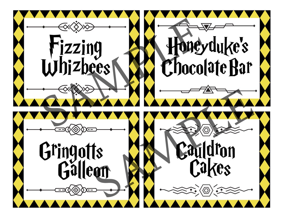 Harry Potter Party Food Labels - Il 1140xN.4145020885 Bb4v 