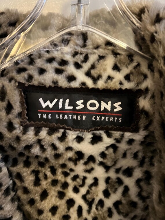 Wilson's Brown Leather Suede Jacket with Belt - image 4