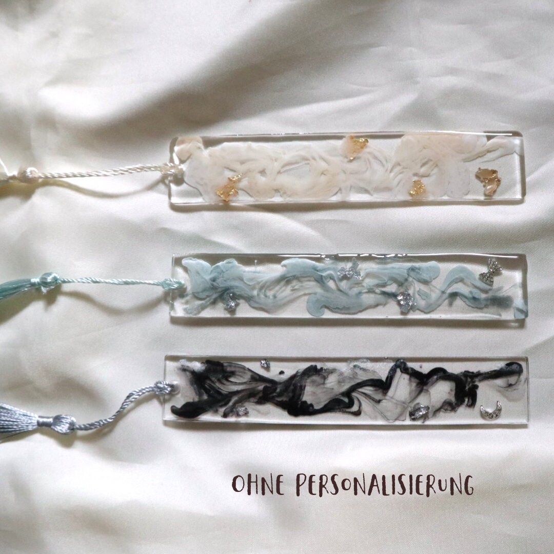 Bookmarks With Names Epoxy Resin Bookmarks Gift for Book Etsy