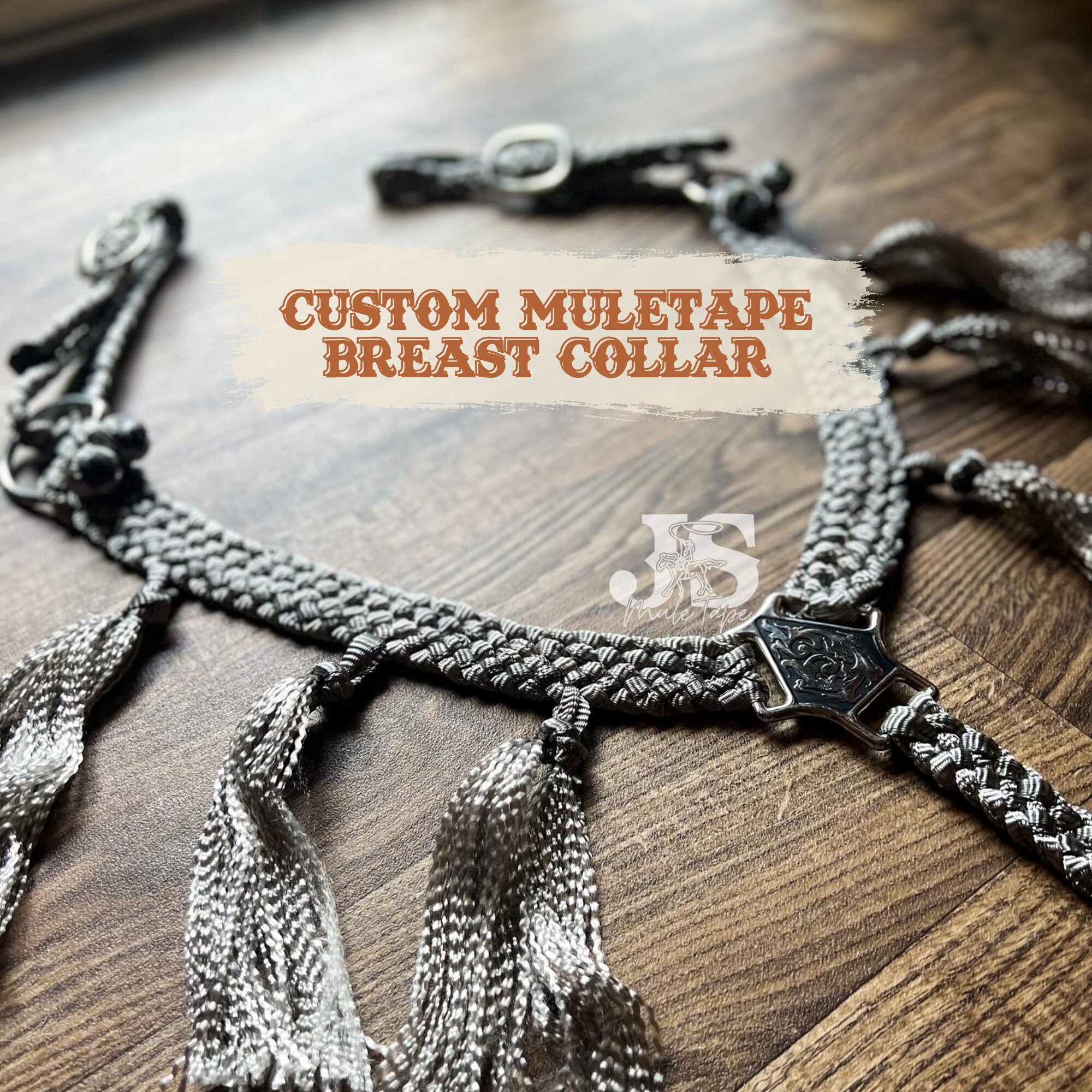 Custom Muletape Breast Collar W/ Fringe Horse Breast Collar Etsy