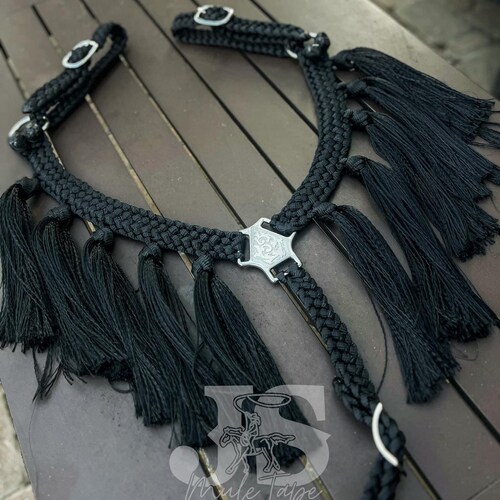 Solid Fringe Breast Collar Custom Horse Tack Orange Breast Etsy