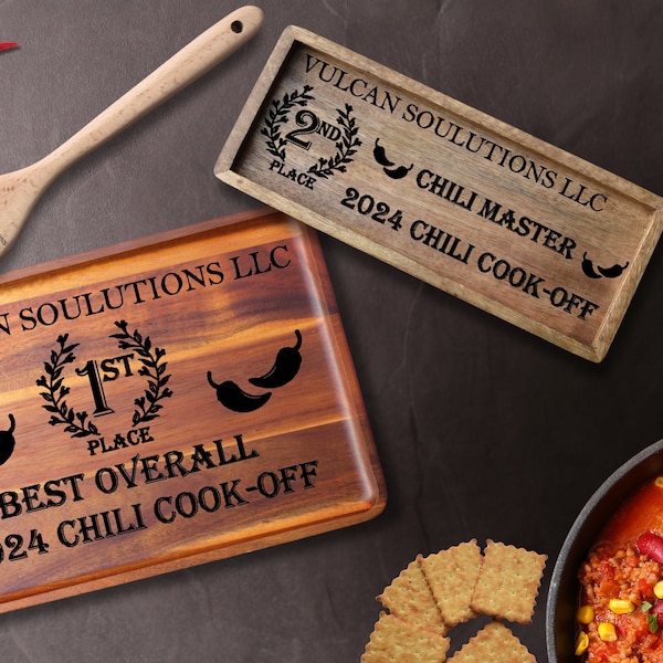 Cooking Contest Award Bundle, Cooking Gifts, Chili Cookoff Trophy, Prize Trophy Set, Personalized Cooking Awards, Food Contest Prize,