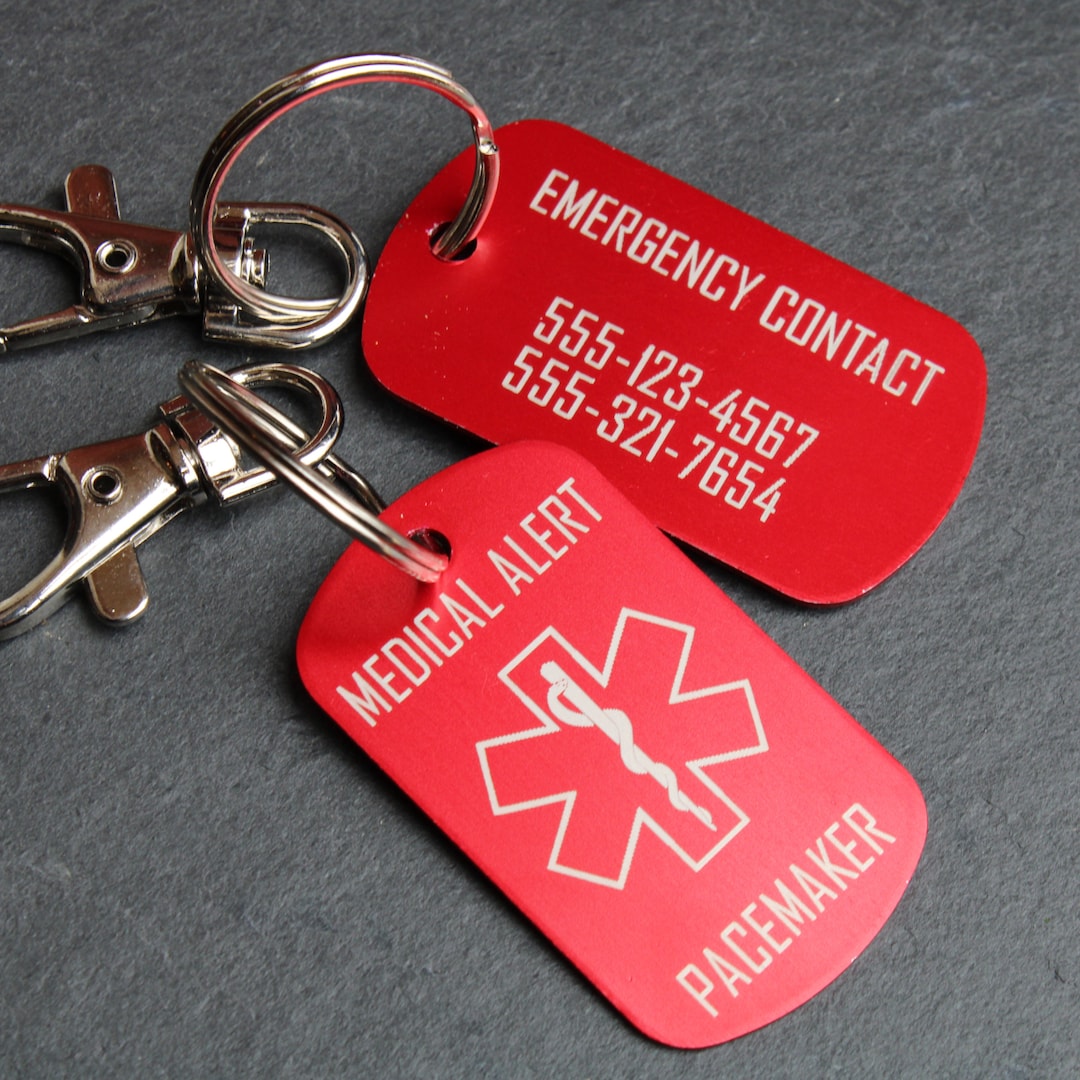 Medical Alert Tag, Emergency Medical Alert, Medical Necklace, Personalized Medical Alert
