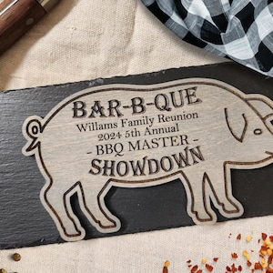 Trofeo del Premio Cookoff, Premio del Concurso de Comida, Placa de Ganadores Personalizada, Ganador del Cookoff, Premio BBQ Cookoff, Mejor Bar-B-Que
