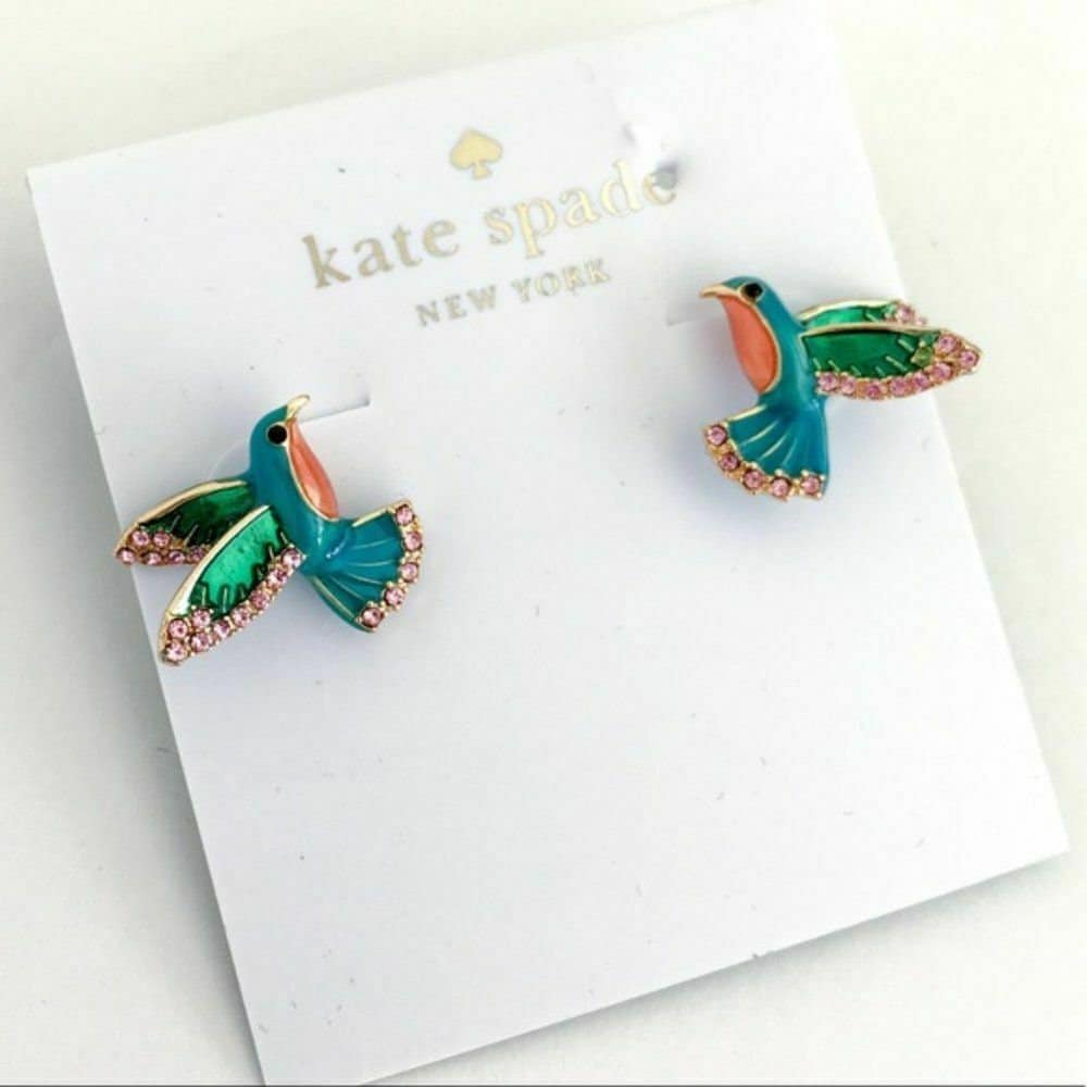 Kate Spade New York Scenic Route Hummingbird Studs Earrings - Etsy Australia