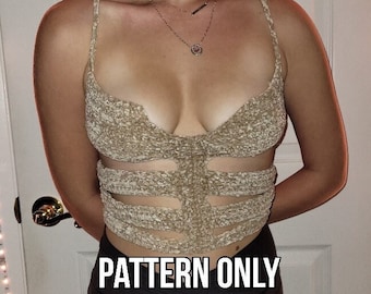 The Ribbed Crop Top Crochet Pattern | Crochet Tank Top Pattern