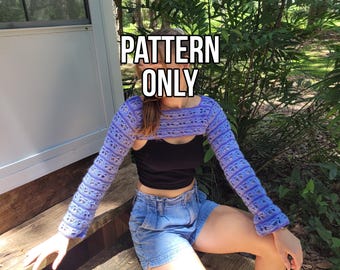 Made-to-Measure Crochet Sleeves Pattern  | Mesh Butterfly Crochet Sleeves