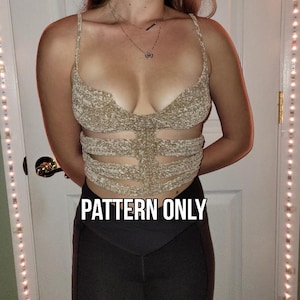 The Ribbed Crop Top Crochet Pattern | Crochet Tank Top Pattern