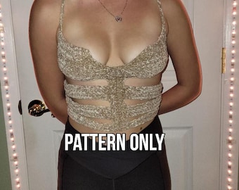 Made-to-Measure Crochet Tank Top Pattern | Skeleton Halloween Costume