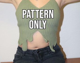 Crochet Halter Top Pattern | Drip Drop Top (PDF Pattern)