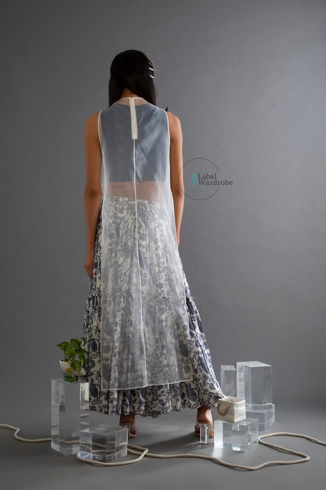 GATHERED ORGANZA COVER UP main image 1