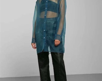 weekday sheer dress Weekday Yoko sheer maxi slip dress in black