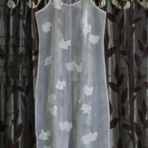Tier Organza Ärmelloses Kleid Cover up / Organza Cover Up Kleid / Hand Perlen Tank Kleid / Organza Cover up / Organza Jacke für Frauen / Tank Tops